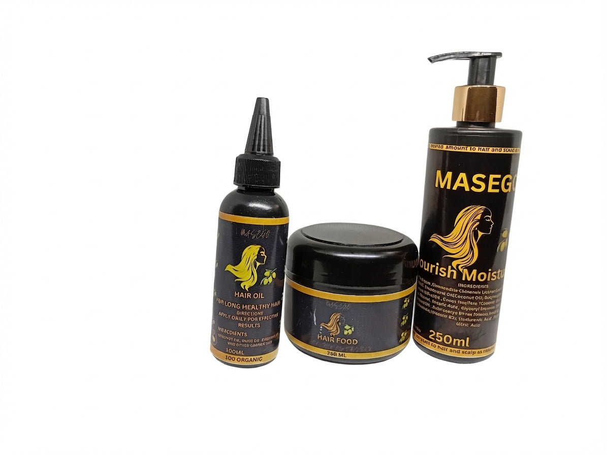 Hair length and strength combo (Hair oil ,Hair food and Nourishing Moisturizer)