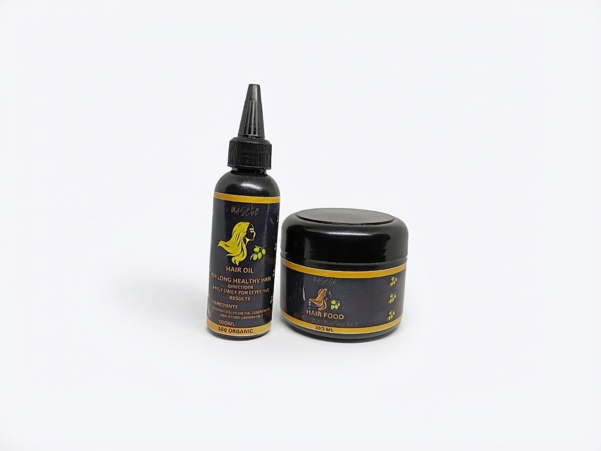 Hair Repair Duo ( Hair growth Oil and Peppermint Hair Food)